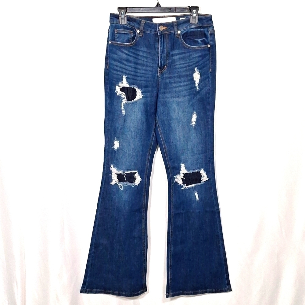 indigo rein flare  jeans size one